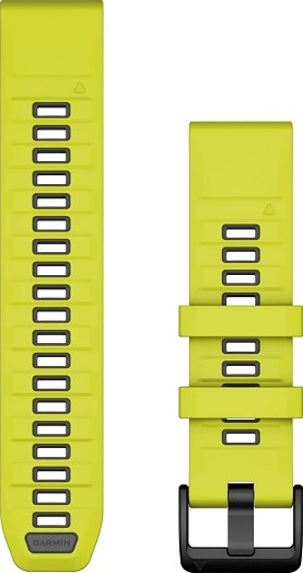 Garmin QuickFit 22 Watch Bands Amp Yellow Graphite Silicone